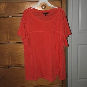 Banana Republic orange modal tee shirt size large